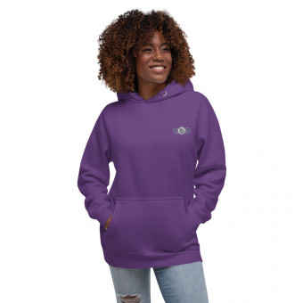 Purple Premium Embroidered Unisex Hoodie