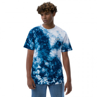 Blue Oversized tie-dye t-shirt