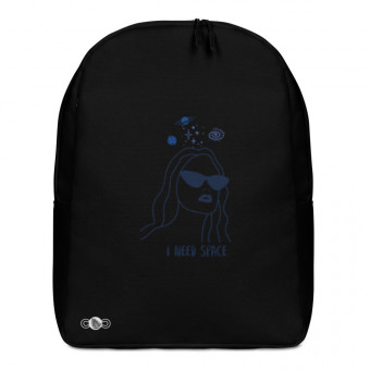 Space Black Minimalist Backpack