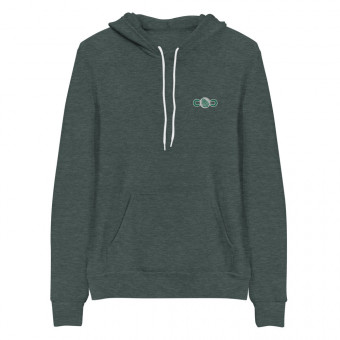Forest Green Embroidered Unisex hoodie